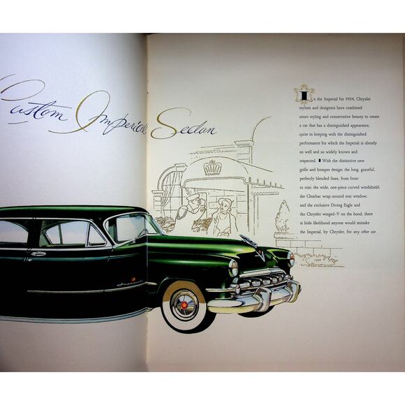 1954 Chrysler Imperial Original Promotional Brochure - Sedan Newport - Picture 5 of 8
